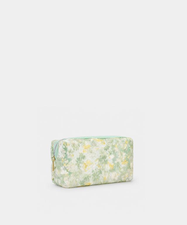 Floral Cosmetic Pouch handbag manufacturing view 2