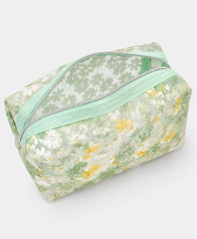 Floral Cosmetic Pouch handbag manufacturing view 4