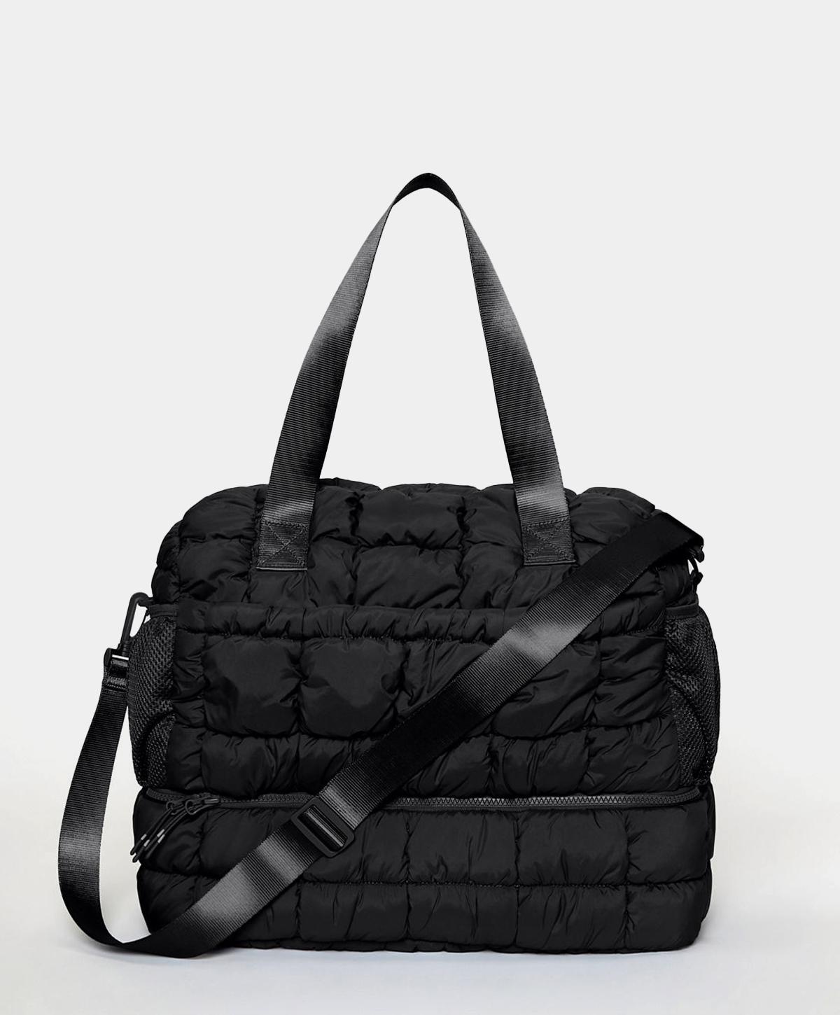 Quilted Travel Tote custom handbag sample